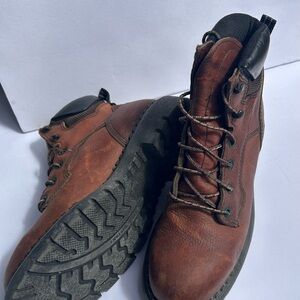 RED WING Women’s Made in USA 2326 Brown Leather Steel Toe work Boots Size 9